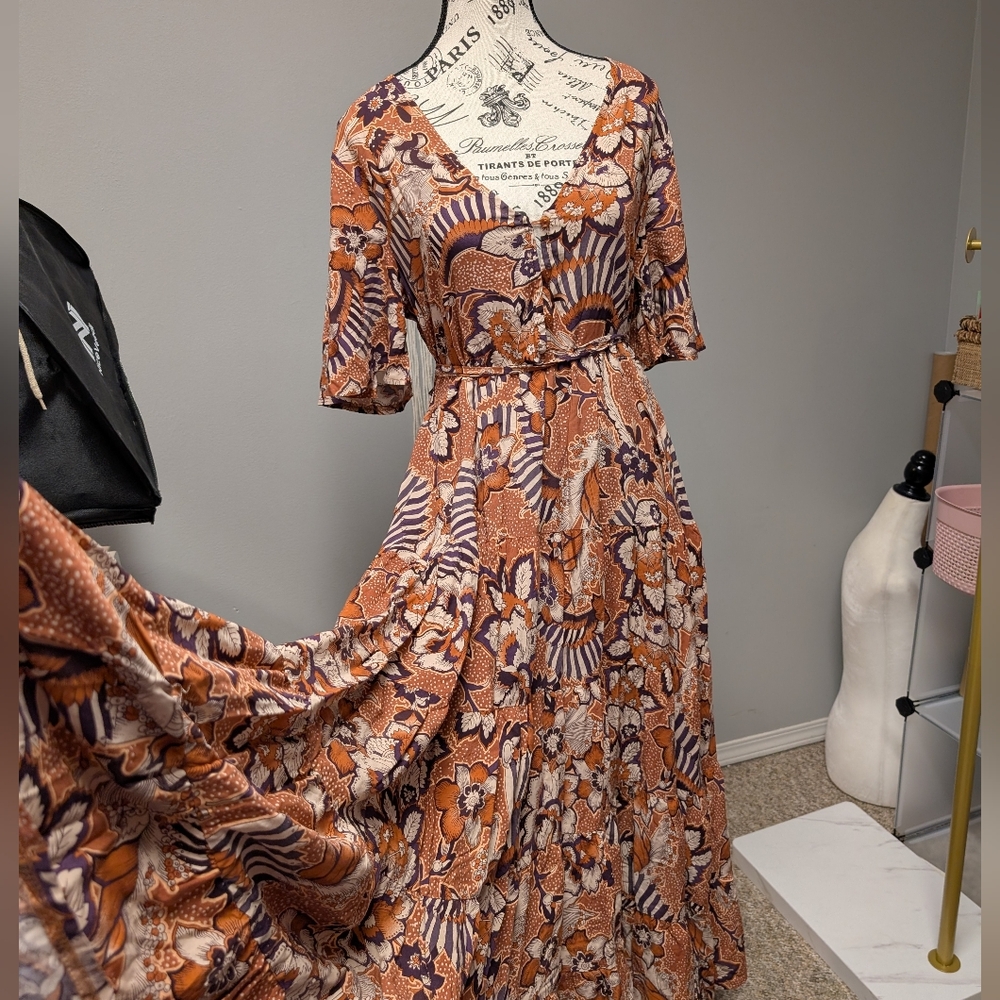 Jaase boho maxi small bnwot Boho Tiered Dress
